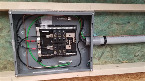 electrical box for detached garage|garage breaker box size.